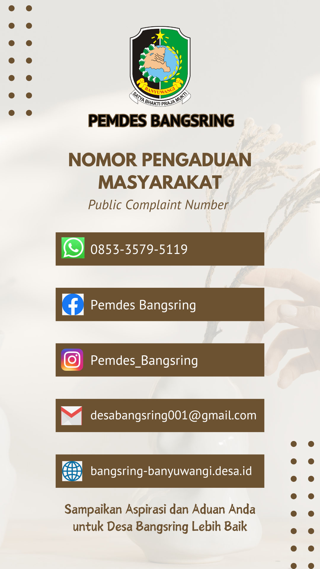 Info Pengaduan Masyarakat