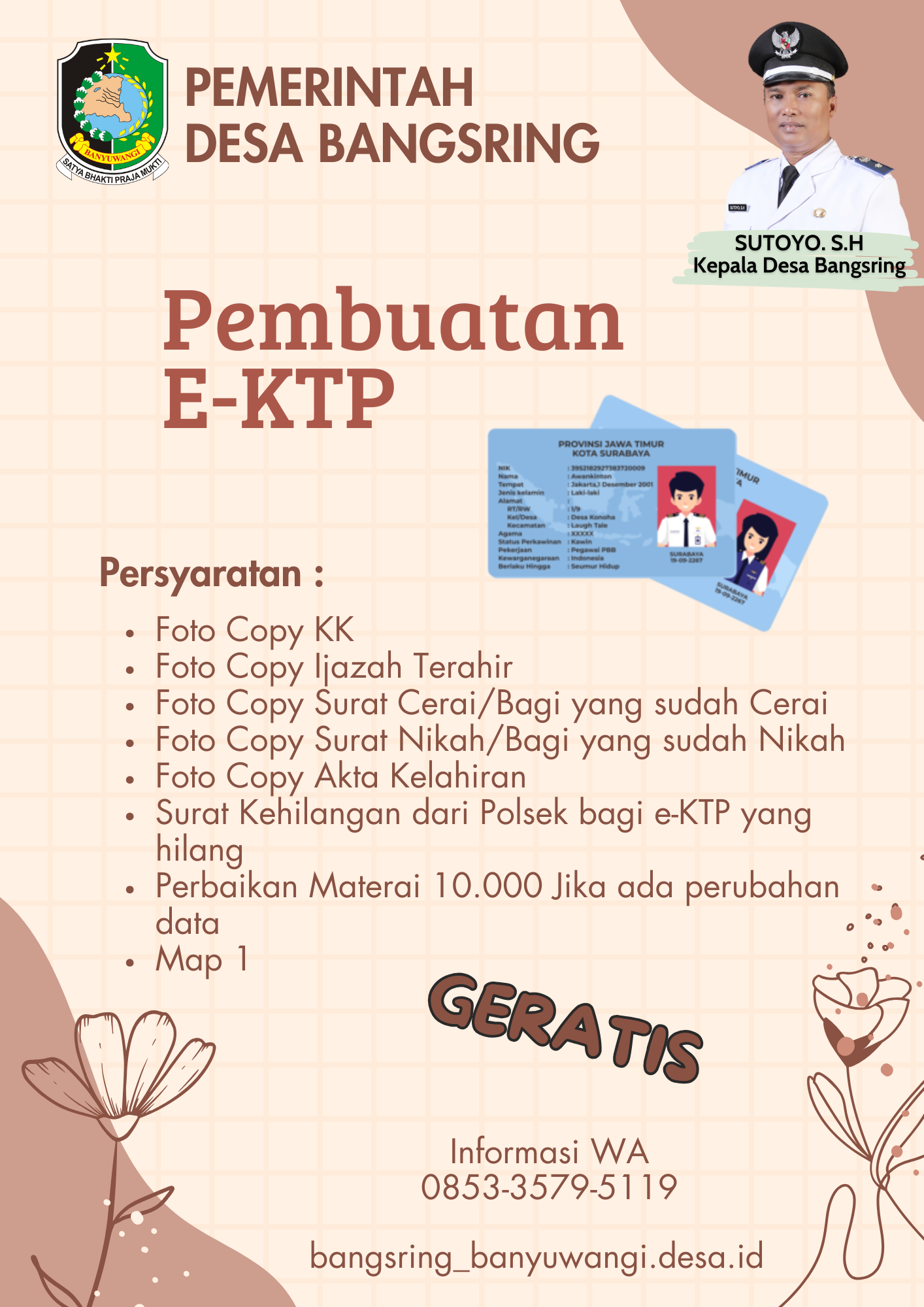 Persyaratan membuat e-KTP