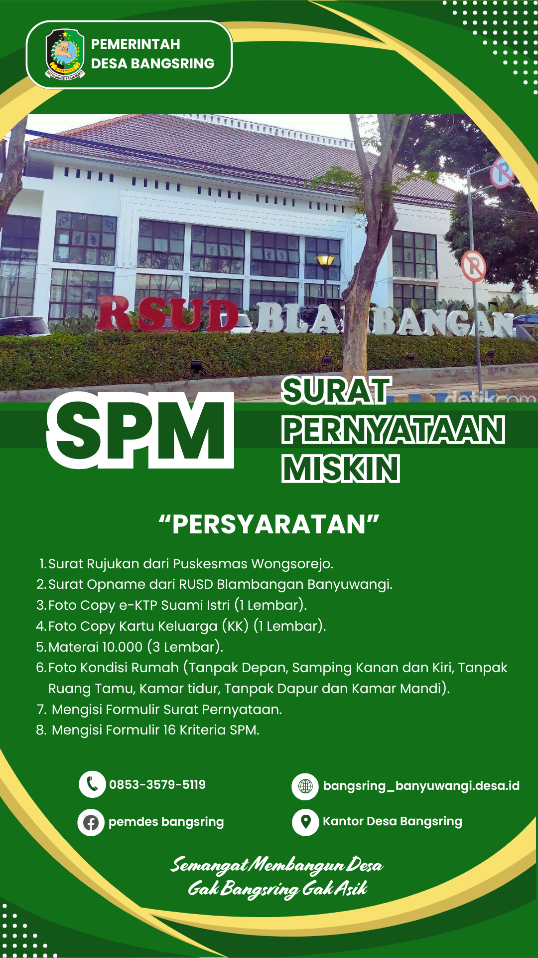 Persyaratan Proses SPM