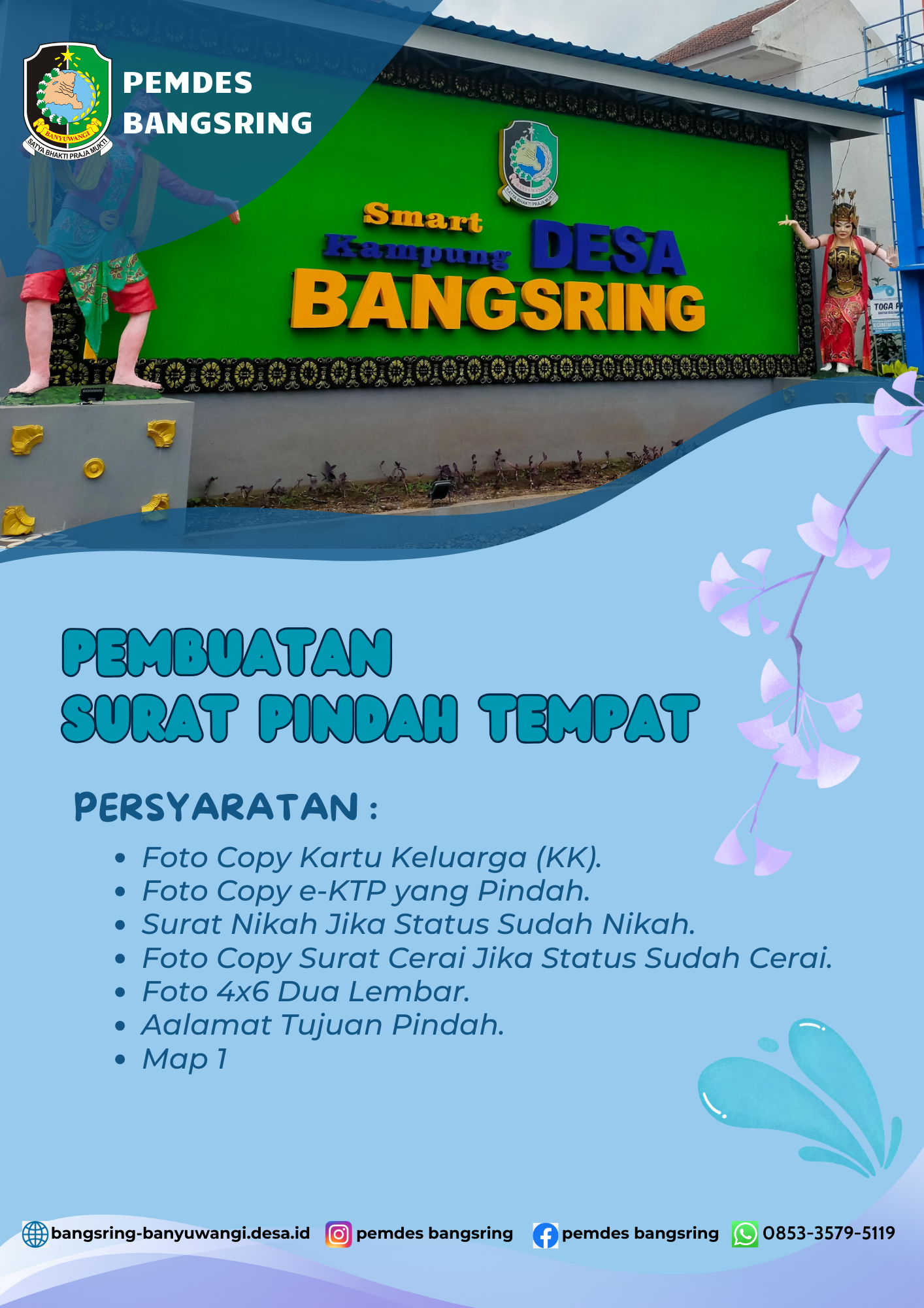 Persyaratan membuat Surat Pindah Tempat